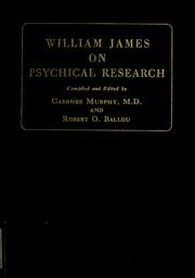 Cover of: William James on psychical research. by William James