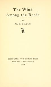 Cover of: The wind among the reeds by William Butler Yeats