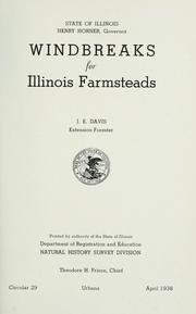 Cover of: Windbreaks for Illinois farmsteads