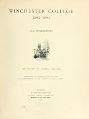 Cover of: Winchester College 1393-1893 |