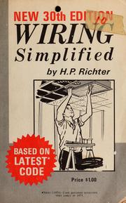 Cover of: Wiring simplified. by H. P. Richter