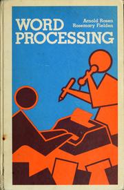 Cover of: Word processing by Arnold Rosen
