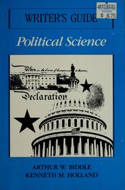 Cover of: Writer's guide: political science