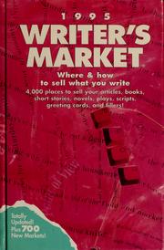Cover of: Writer's market, 1995: where & how to sell what you write