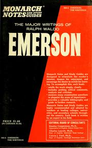 Cover of: The writings of Emerson by Charlotte A. Alexander