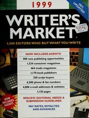 Cover of: Writer's market, 1999: 8,000 editors who buy what you write