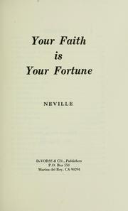 Cover of: Your faith is your fortune