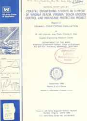 Cover of: Coastal engineering studies in support of Virginia Beach, Virginia, Beach Erosion Control and Hurricane Protection Project by W. Jeff Lillycrop