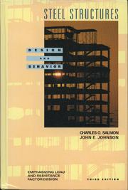 Cover of: Steel Structures: Design and Behavior by Charles G. Salmon, John Johnson