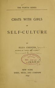 Cover of: Chats with girls on self-culture