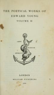 Cover of: The poetical works of Edward Young