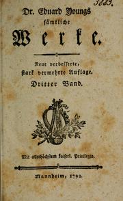 Cover of: Werke: Verb. und erste vollständige Aufl