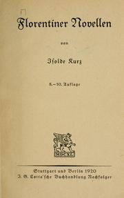 Cover of: Florentiner Novellen