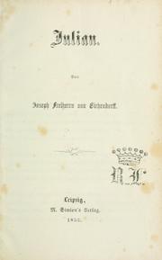 Cover of: Julian by Joseph von Eichendorff