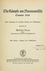 Cover of: Schlachten des Weltkrieges by in Einzeldarstellungen bearbeitet und herausgegeben unter Mitwirkung des Reichsarchivs