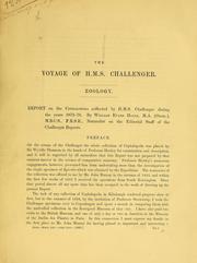 Cover of: Report on the Cephalopoda collected by H. M. S. Challenger during the years 1873-76