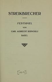 Cover of: Streikbrecher: festspiel