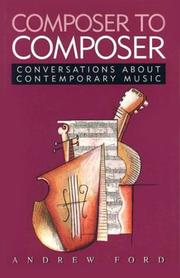 Cover of: Composer to Composer