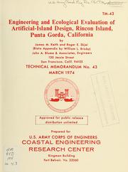 Cover of: Engineering and ecological evaluation of artificial-island design, Rincon Island, Punta Gorda, California by James M. Keith