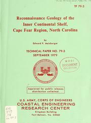 Cover of: Reconnaissance geology of the inner continental shelf, Cape Fear region, North Carolina