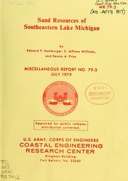 Cover of: Sand resources of southeastern Lake Michigan