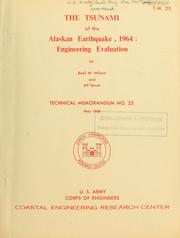 Cover of: The tsunami of the Alaskan earthquake, 1964 by Basil Wrigley Wilson