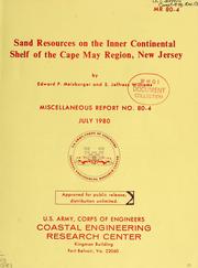 Cover of: Sand resources on the inner continental shelf of the Cape May region, New Jersey