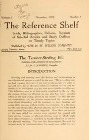 Cover of: The Towner-Sterling bill: (U. S. Department of education)