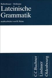 Cover of: Lateinische Grammatik