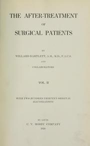 Cover of: The after-treatment of surgical patients