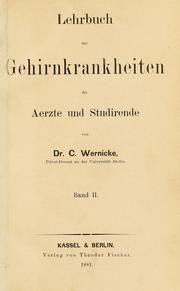 Cover of: Lehrbuch der Gehirnkrankheiten für Aerzte und Studirende