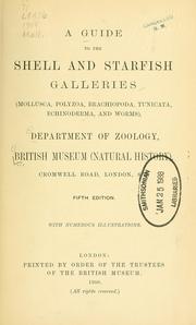 A guide to the shell and starfish galleries by Natural History Museum (London, England). Department of Zoology.