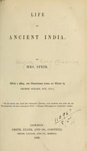 Cover of: Life in Ancient India: with a map