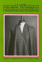 Cover of: Classic tailoring techniques by Cabrera, Roberto.