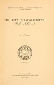 Cover of: The flora of Barro Colorado Island, Panama