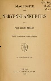 Cover of: Diagnostik der Nervenkrankheiten