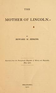 Cover of: The mother of Lincoln