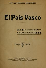 Cover of: El país vasco: consideraciones