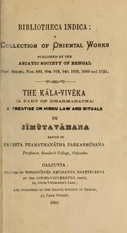 Cover of: Kalavivekah