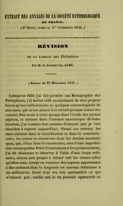 Cover of: Révision de la famille des psélaphiens by Charles Aubé