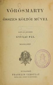 Cover of: Vörösmarty összes költői müvei