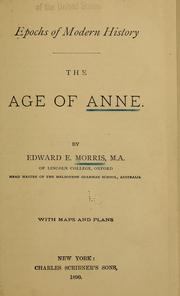 Cover of: age of Anne.
