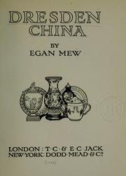 Cover of: Dresden china