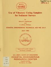 Cover of: Use of vibratory coring samplers for sediment surveys