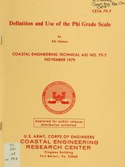 Cover of: Definition and use of the phi grade scale by R. D. Hobson