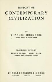 Cover of: History of contemporary civilization