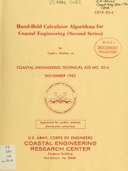 Cover of: Hand-held calculator algorithms for coastal engineering: (Second series)