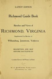 Cover of: Richmond guide book by Mary Abigail Burgess