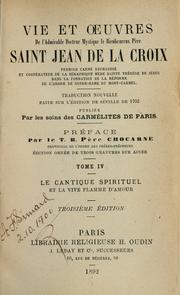 Cover of: Vie et oeuvres spirituelles de Saint Jean de la Croix