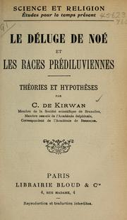 Cover of: Le déluge de Noé et les races prédiluviennes: théories et hypothèses